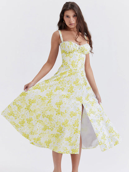 – Bustier-Sommerkleid mit lässigem Seitenschlitz