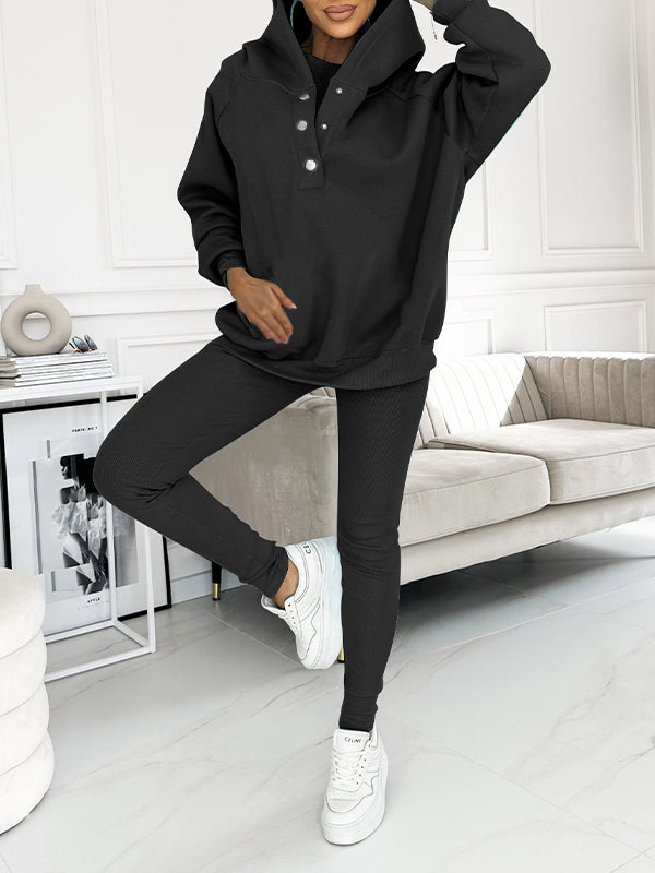 Merche Entspannter und gemütlicher Sweatshirt-Anzug mit Kapuze