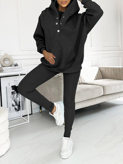 Merche Entspannter und gemütlicher Sweatshirt-Anzug mit Kapuze