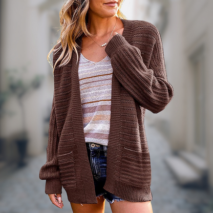 WW | Weicher Strickstrickjacke