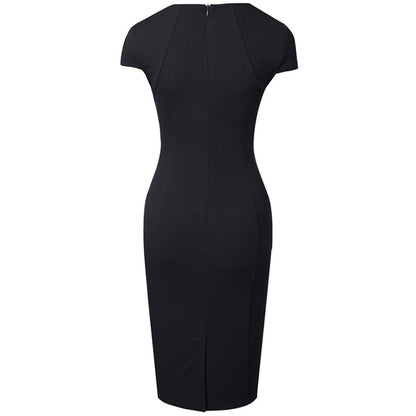 Bodycon-Kleid mit Eckigem Ausschnitt