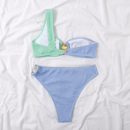 WW | Zweiteiliges Bikini Satz Mit Gestricktem Block