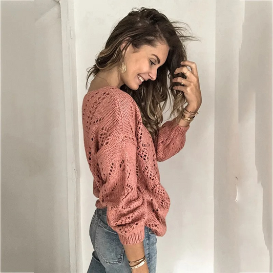 WW | Wollstrickjacke Damen Mit V-ausschnitt Und Lochmuster, Knopfleiste