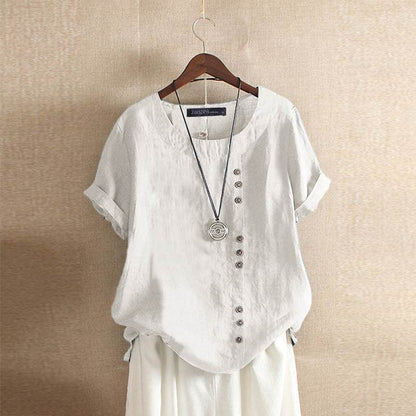 WW | Weit Geschnittene Baumwollbluse Für Damen
