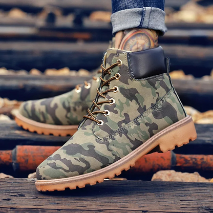 WW | Wasserdichte Herrenschuhe Stiefel Mit Robuster Profilsohle