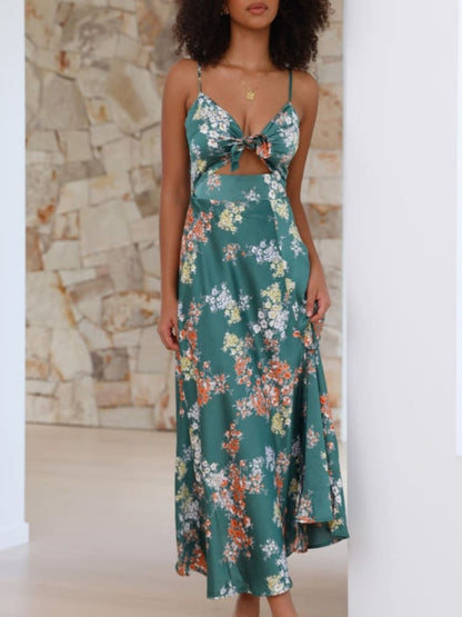 – Dreamers Midikleid – Blumengrün