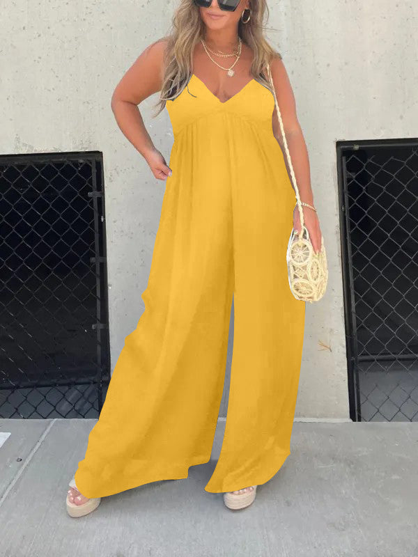 Merche schlichter Jumpsuit mit einfarbigem Stil