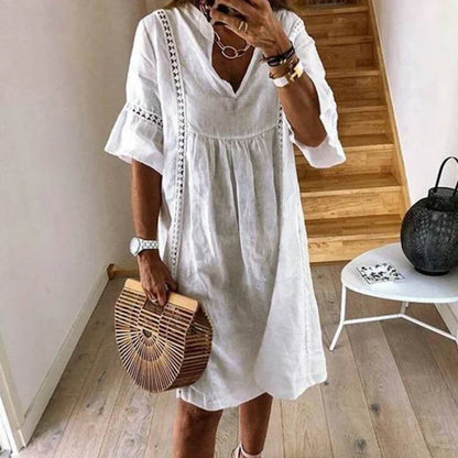 Bohemian-Kleid mit Spitze