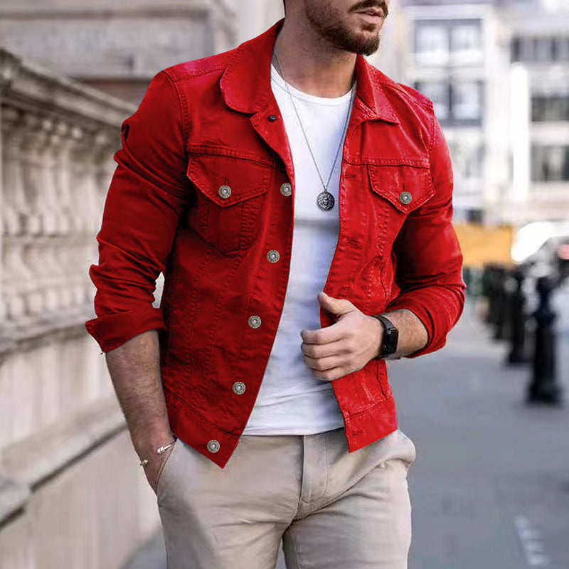 WW | Zeitlose Klassische Herren Jeansjacke Strapazierfähig Und Stilvoll
