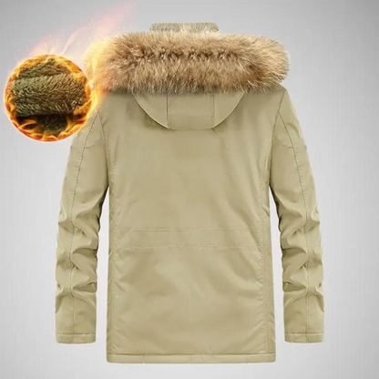 WW | Wasserdicht Langärmelig Vlies Auskleidung Kapuze Jacke
