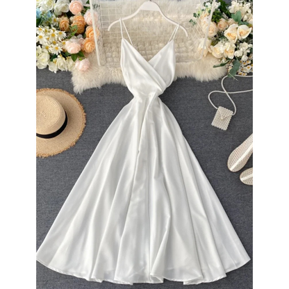 Merche ärmelloses Sommerkleid mit V-Ausschnitt