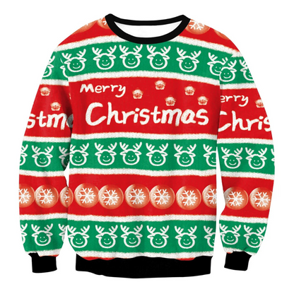 WW | Weihnachtspullover Lustiges Design, Unisex, Langarm Sweatshirt