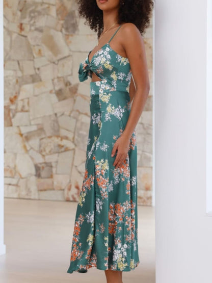 – Dreamers Midikleid – Blumengrün