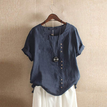 WW | Weit Geschnittene Baumwollbluse Für Damen