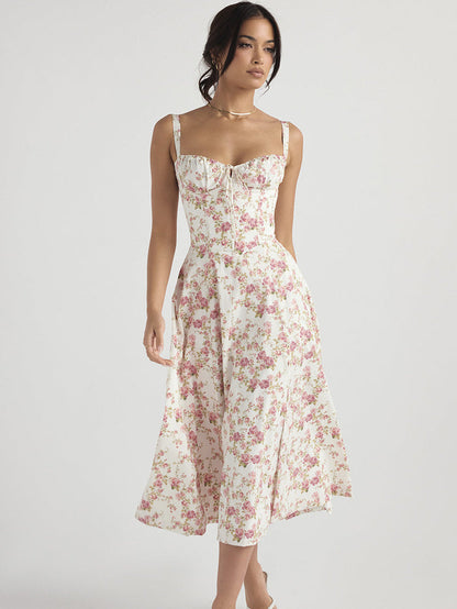 – Bustier-Sommerkleid mit lässigem Seitenschlitz