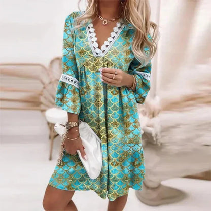 breezy blooms sommerkleid