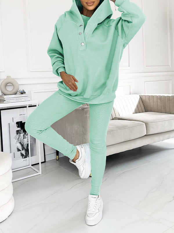 Merche Entspannter und gemütlicher Sweatshirt-Anzug mit Kapuze