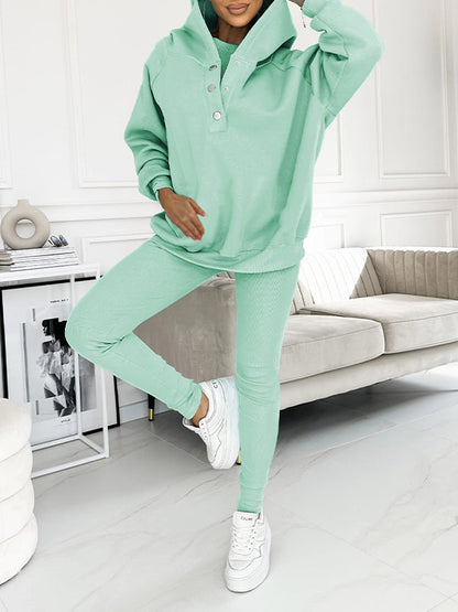 Merche Entspannter und gemütlicher Sweatshirt-Anzug mit Kapuze