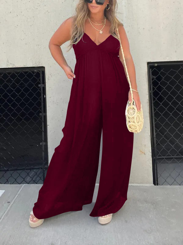 Merche schlichter Jumpsuit mit einfarbigem Stil