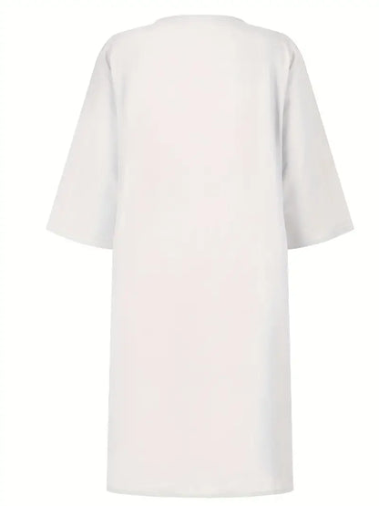 – lässiges kleid mit 3/4-armeln