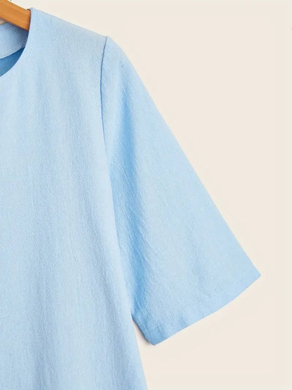 – lässiges kleid mit 3/4-armeln