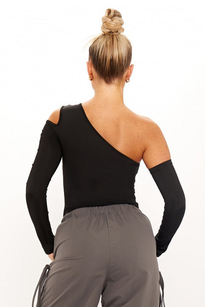 Merche Bodysuit mit Schulterfreies Design
