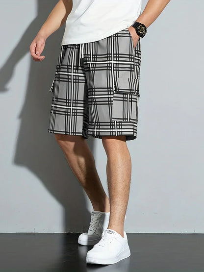 Amadeo - Lässige Strandshorts mit Karomuster