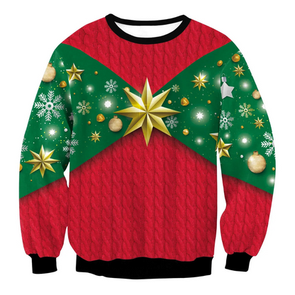 WW | Weihnachtspullover Lustiges Design, Unisex, Langarm Sweatshirt