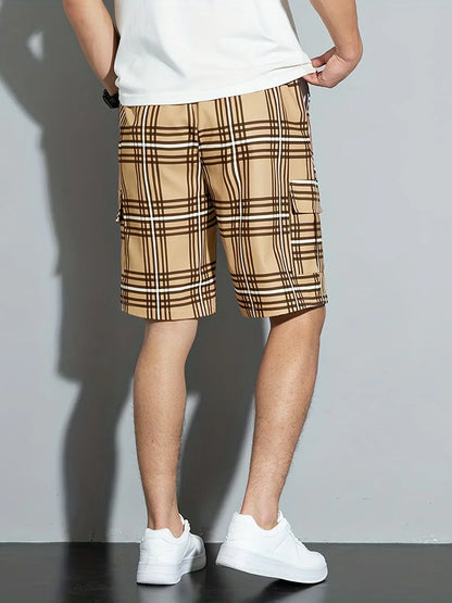 Amadeo - Lässige Strandshorts mit Karomuster