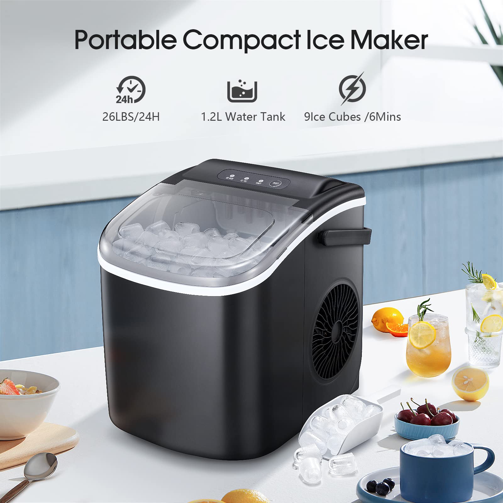 Golce™ - Portable Ice Maker Machine with Handle