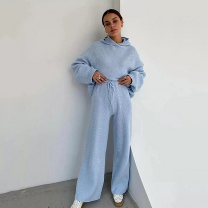 WW | Zweiteiler Gemütliches Strick Outfit Für Damen, Perfekt Für Freizeit Looks