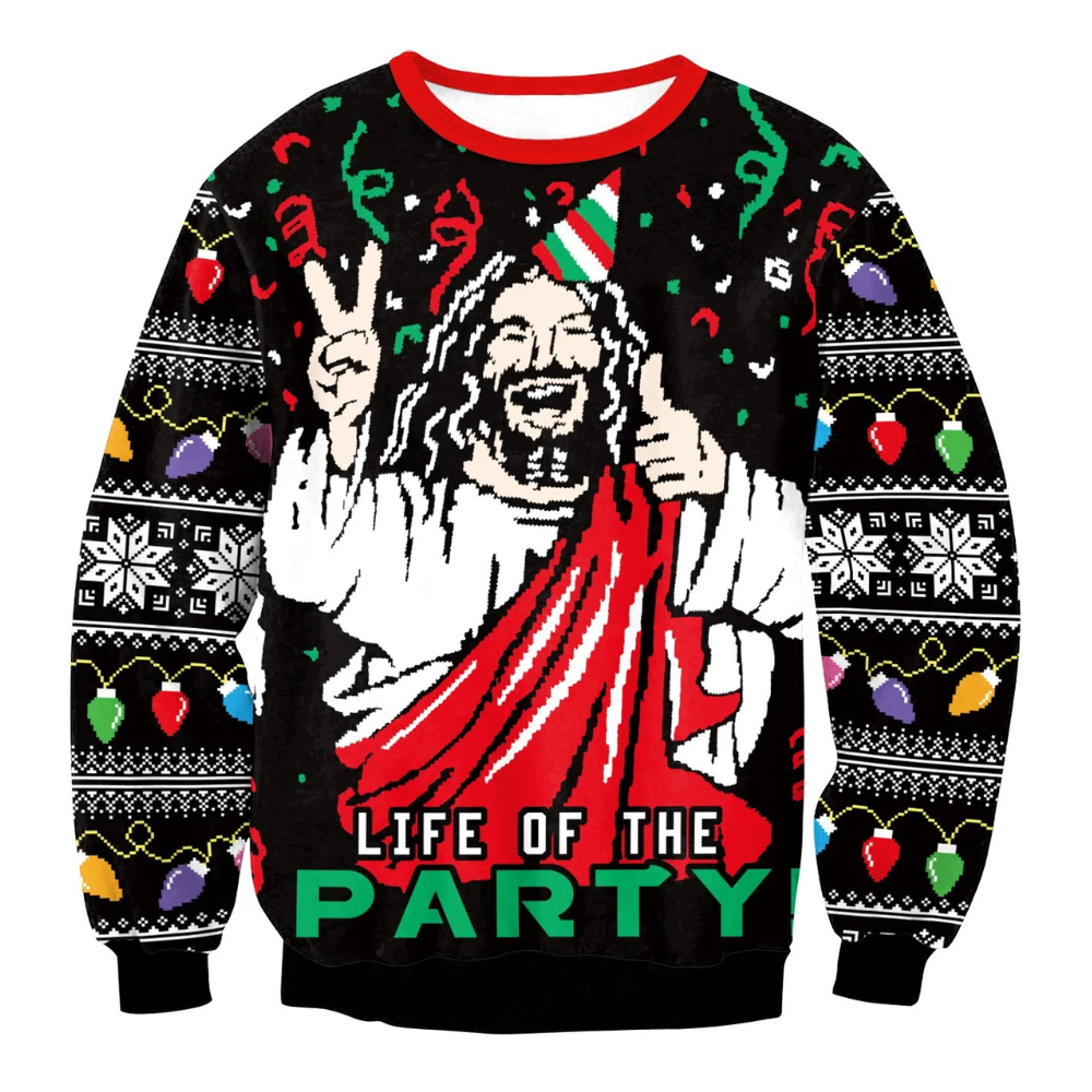 WW | Weihnachtspullover Lustiges Design, Unisex, Langarm Sweatshirt
