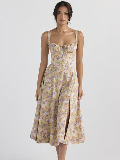 – Bustier-Sommerkleid mit lässigem Seitenschlitz