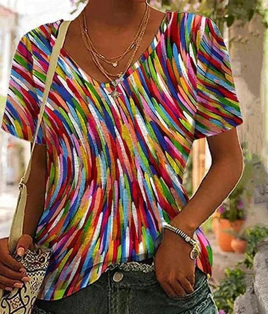 Buntes Freizeit-Top