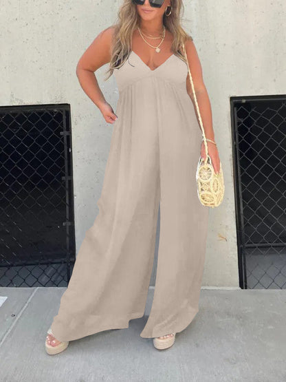 Merche schlichter Jumpsuit mit einfarbigem Stil