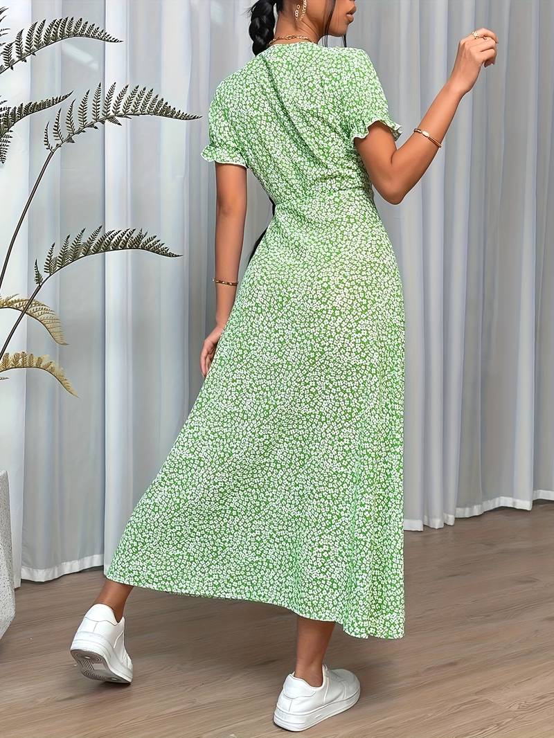 – elegantes maxikleid mit blümchenmuster
