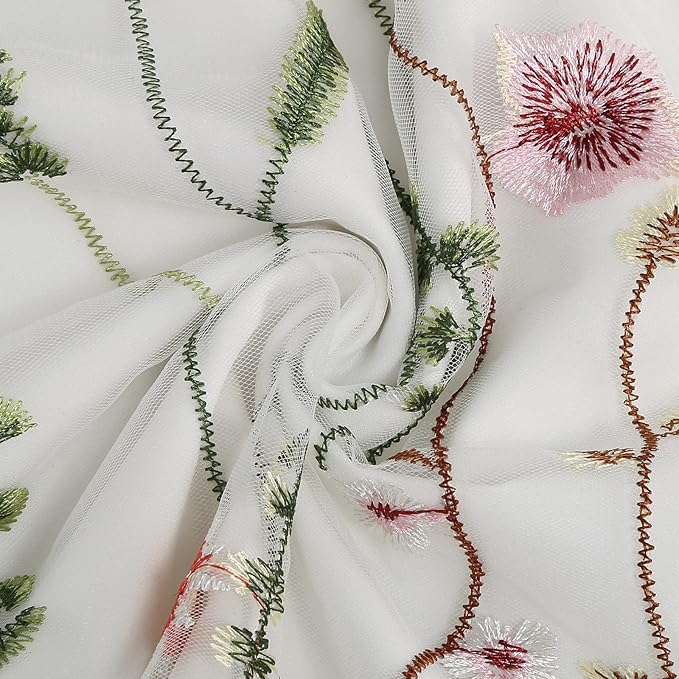 Besticktes Blumen-A-Linien-Kleid