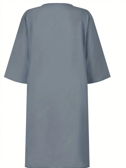 – lässiges kleid mit 3/4-armeln