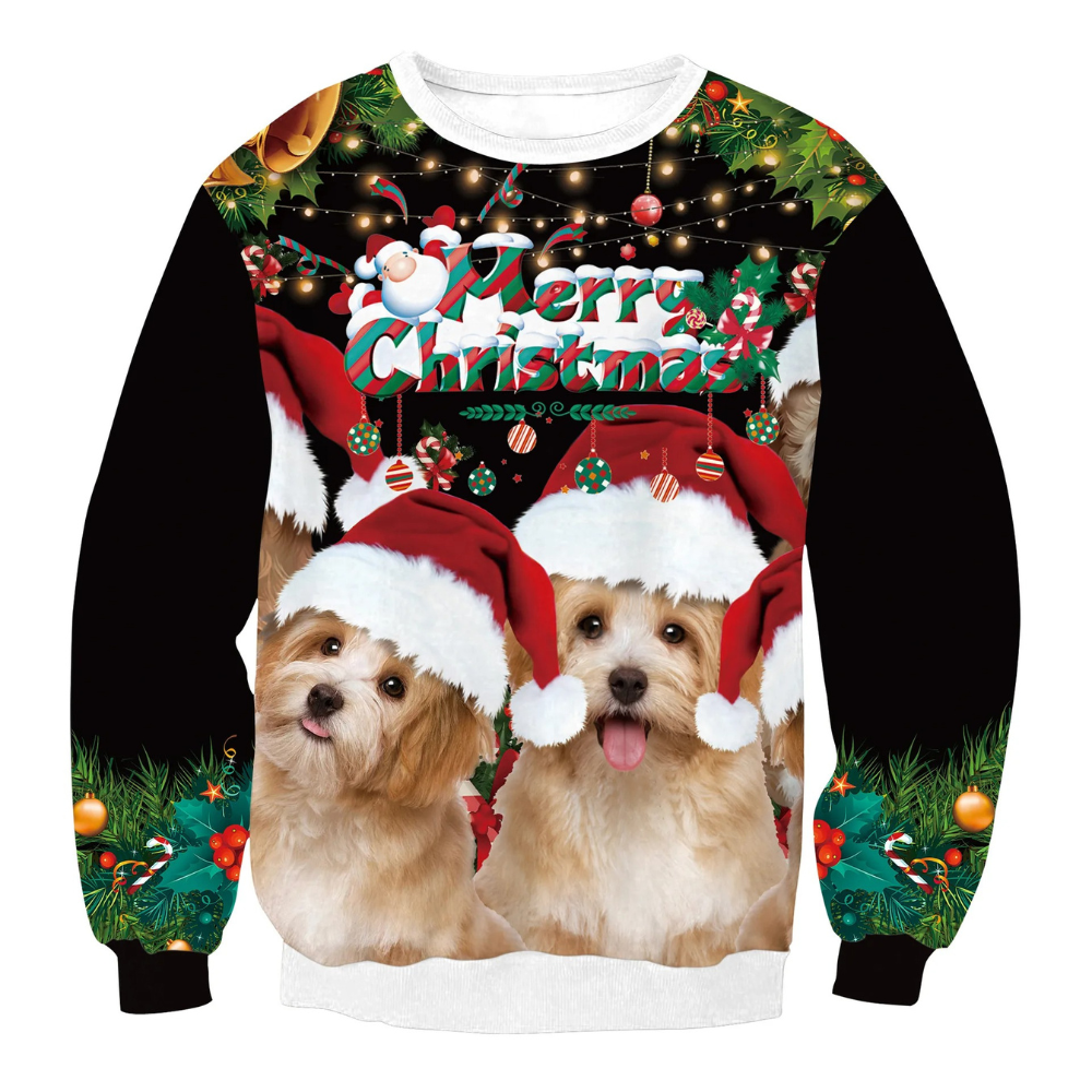 WW | Weihnachtspullover Lustiges Design, Unisex, Langarm Sweatshirt