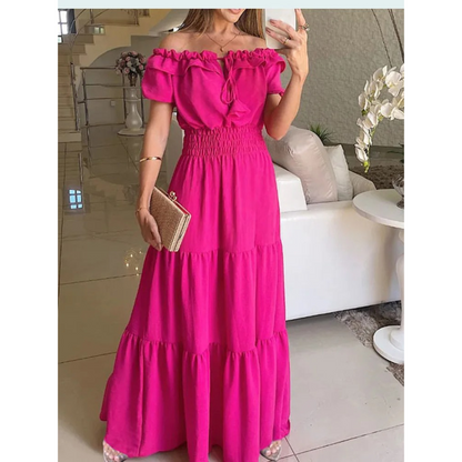 Merche Sommerkleid mit elastischem Stoff im Party-Stil