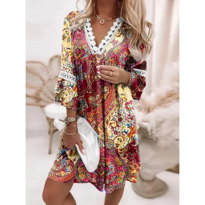 breezy blooms sommerkleid