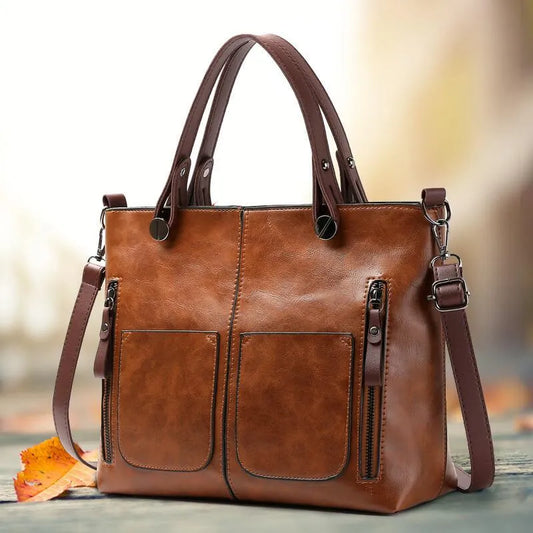 Elegante Schultertasche aus Leder