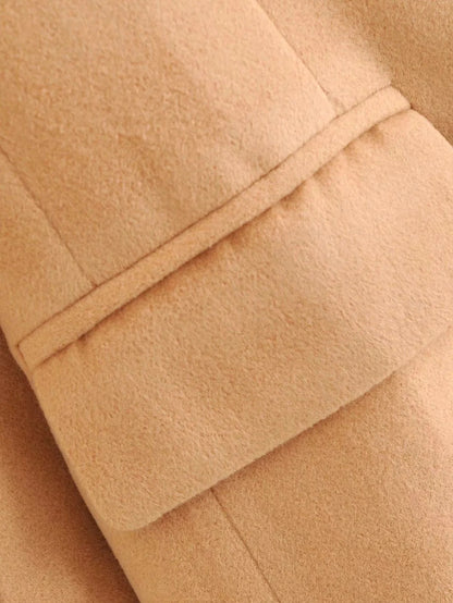 WW | Zweireihige Jacke Mit Kapuze