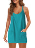 ExoDress™ - Solid Color Sleeveless Dress Sports Pocket