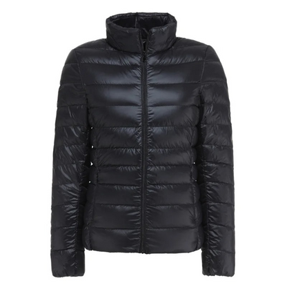 WW | Weiße Leichte Schlanke Bequeme Gepolsterte Jacke
