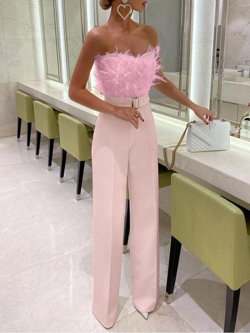 WW | Modischer Jumpsuit Mit Röhrenoberteil Und Ärmellosem Gestaltung