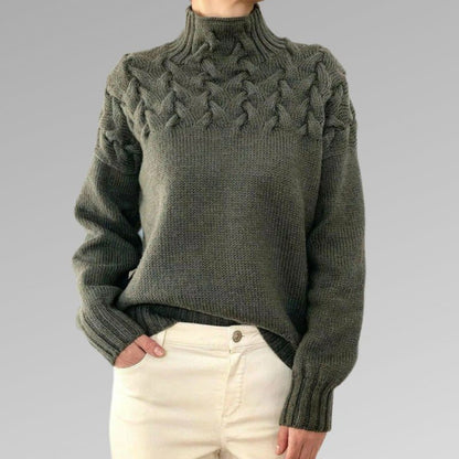 WW | Warmer Skandinavischer Strickpullover Für Damen