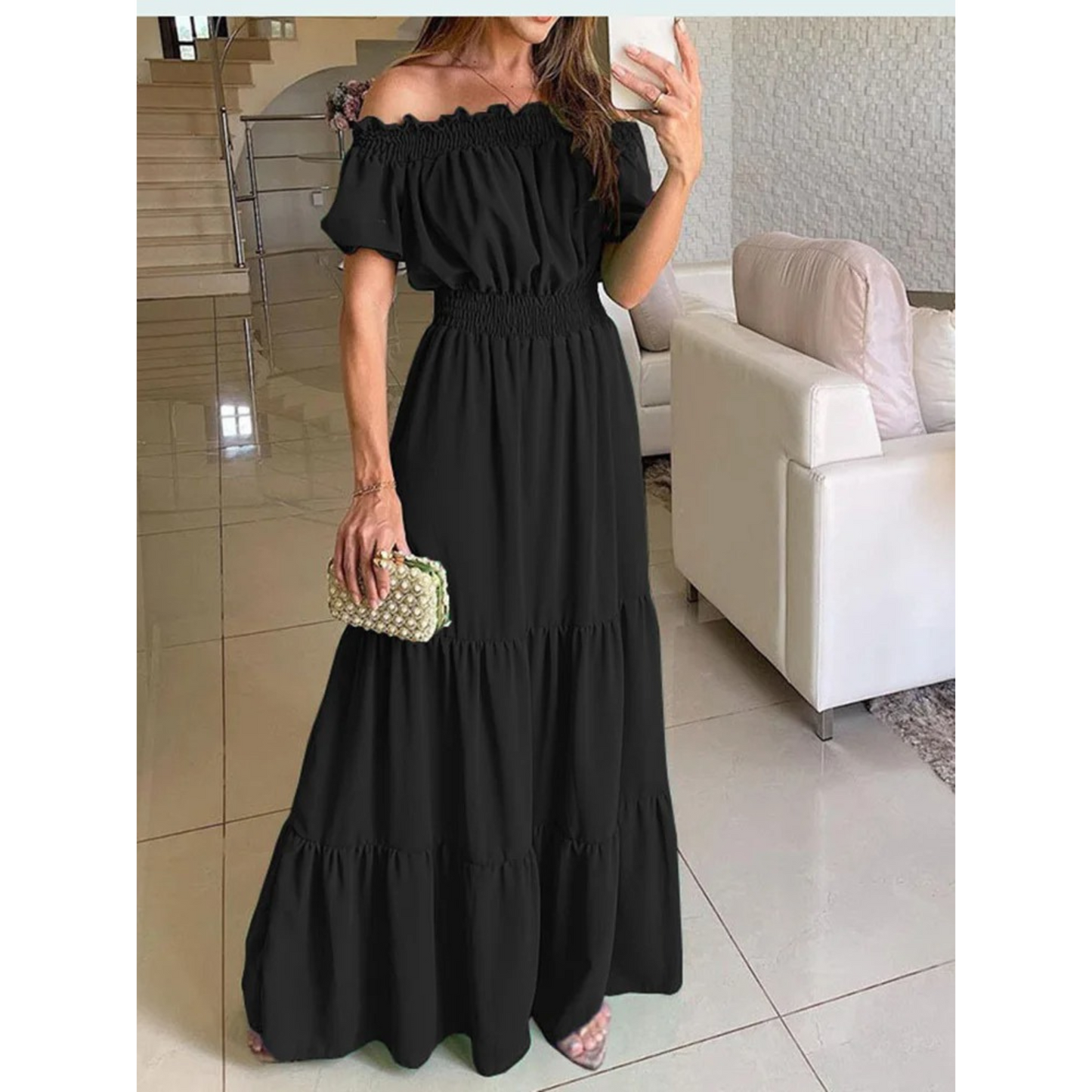Merche Sommerkleid mit elastischem Stoff im Party-Stil
