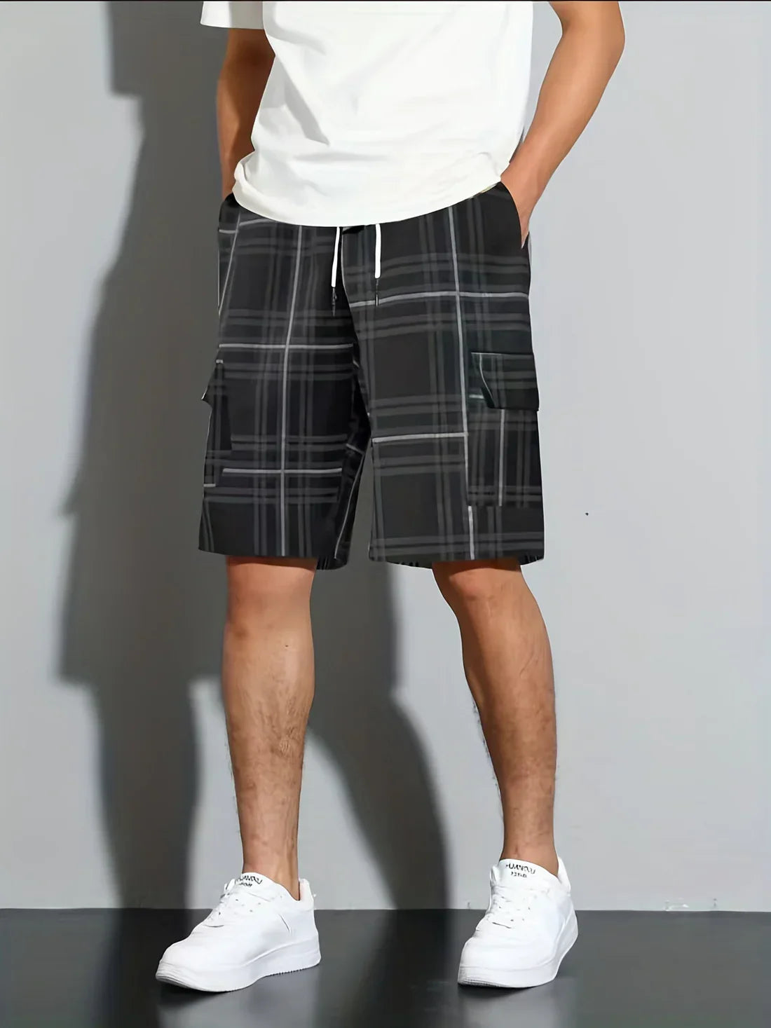 Amadeo - Lässige Strandshorts mit Karomuster