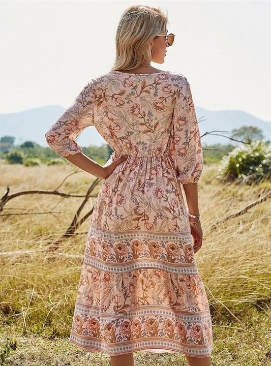 Bequemes Boheme-Kleid